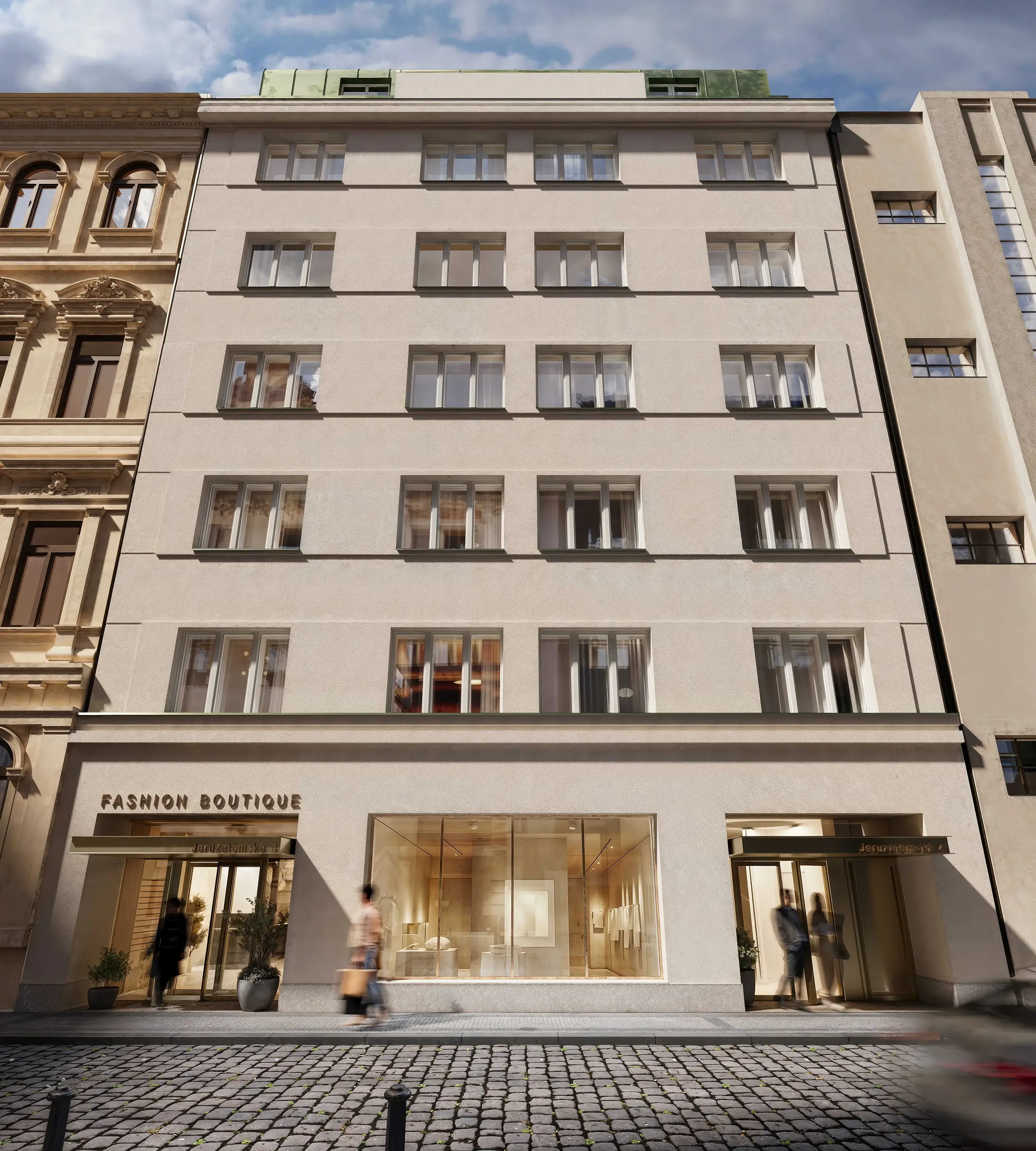 Exteriér 02 — Jeruzalémská 4
